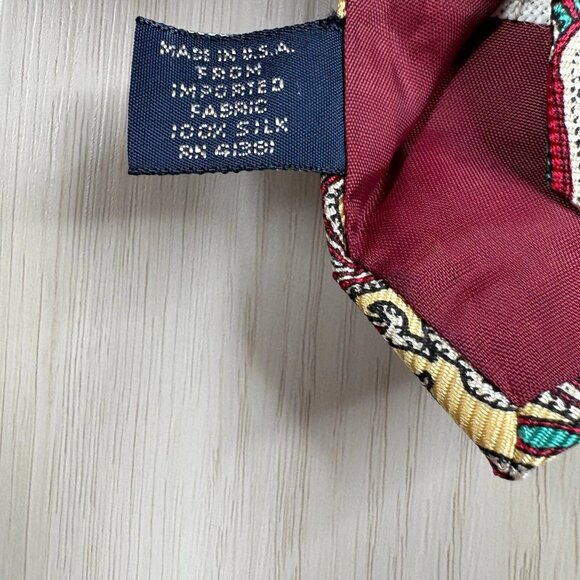 Polo By Ralph Lauren Mens Multicolor Paisley Print Designer Board Tie 58x35 In - Picture 11 of 13